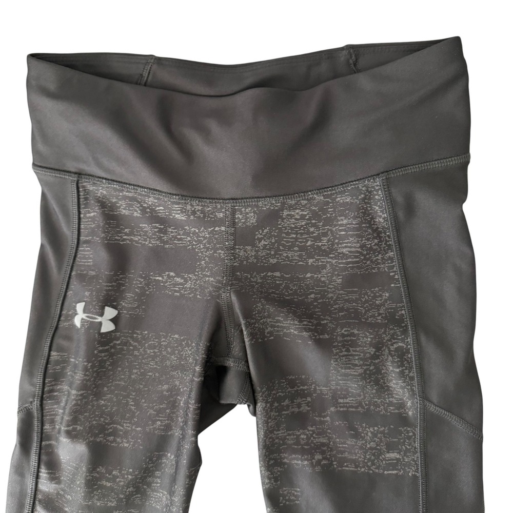 Under Armour HeatGear Compression Leggings Women Small Charcoal Gray Excellent - Picture 11 of 13
